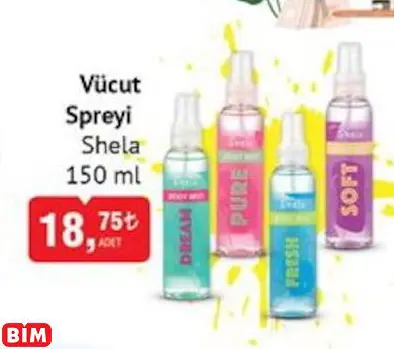SHELA VÜCUT SPREYİ SHELA VÜCUT SPREYİ
